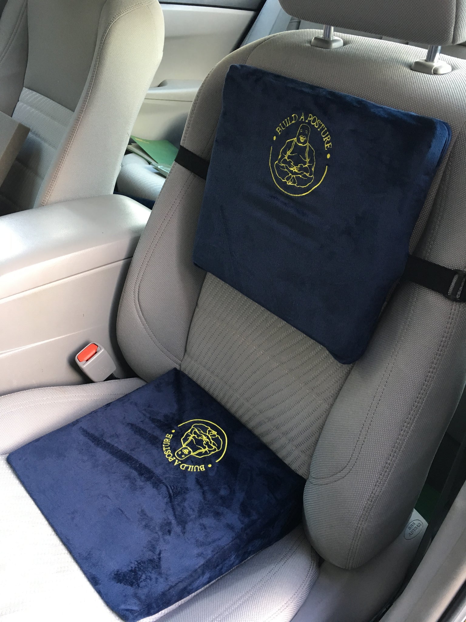 Orthopedic Ergonomic Cushion Travel Chair Raiser Car Seat Wedge Back  Support PB